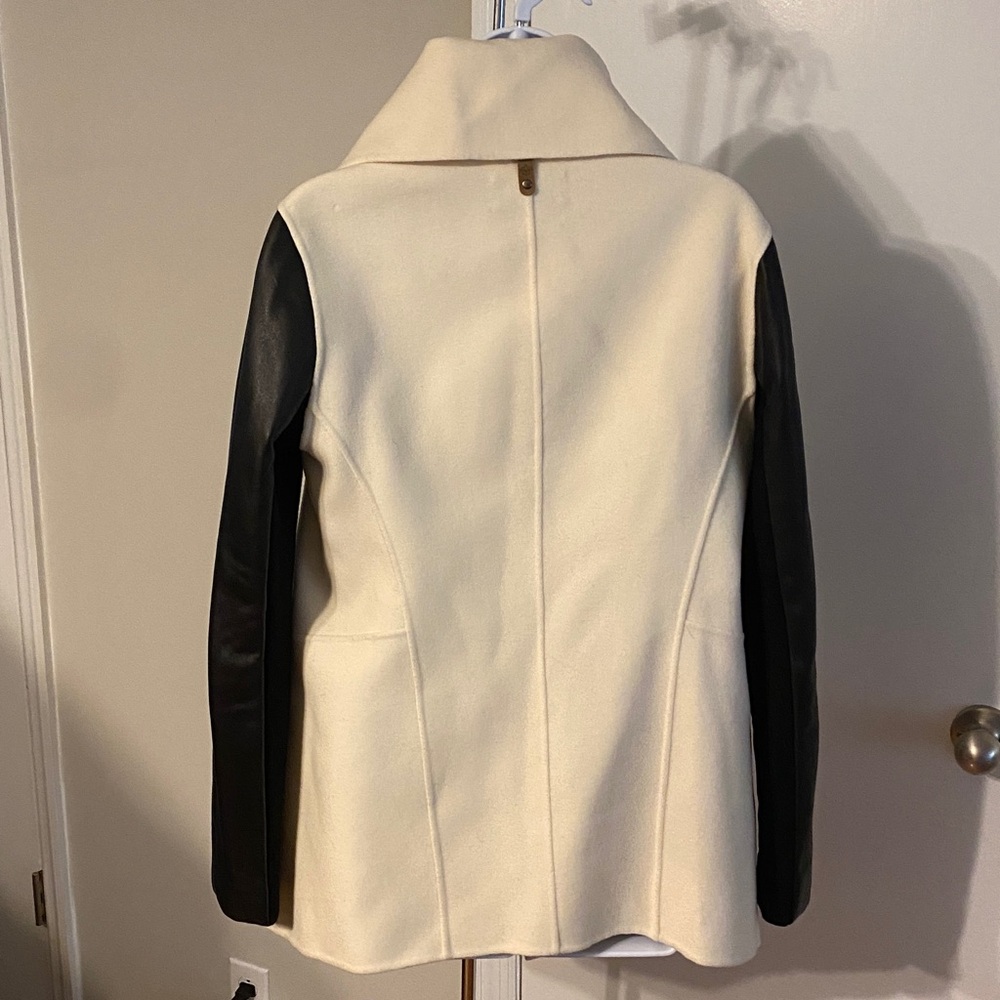 Mackage Wool Coat with Lambskin Sleeves - Picture 5 of 11